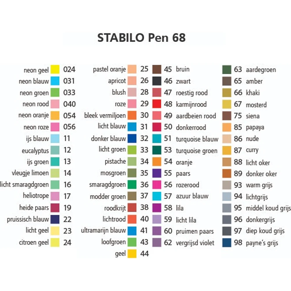 Stabilo 68 + 88 point pens - Colour with Claire